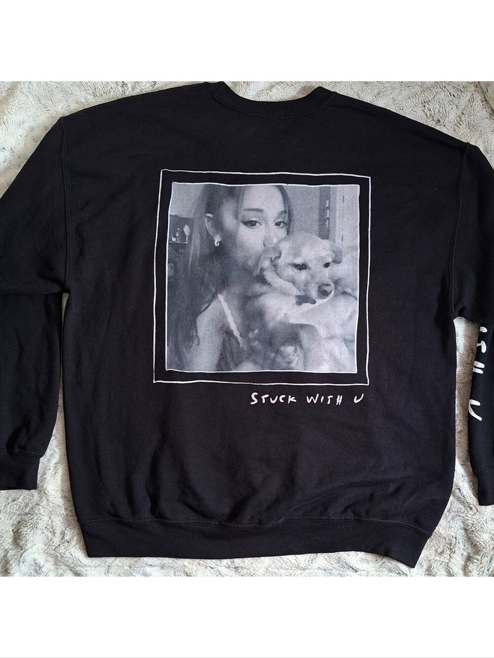 Ariana and Tolouse "Stuck W U" Custom Ariana Grande X Justin Bieber Sweaters